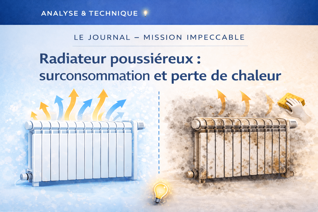 Radiateurs encrassés : pourquoi la poussière augmente votre facture de chauffage