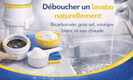 Déboucher un lavabo naturellement avec bicarbonate, gros sel, vinaigre blanc et eau chaude