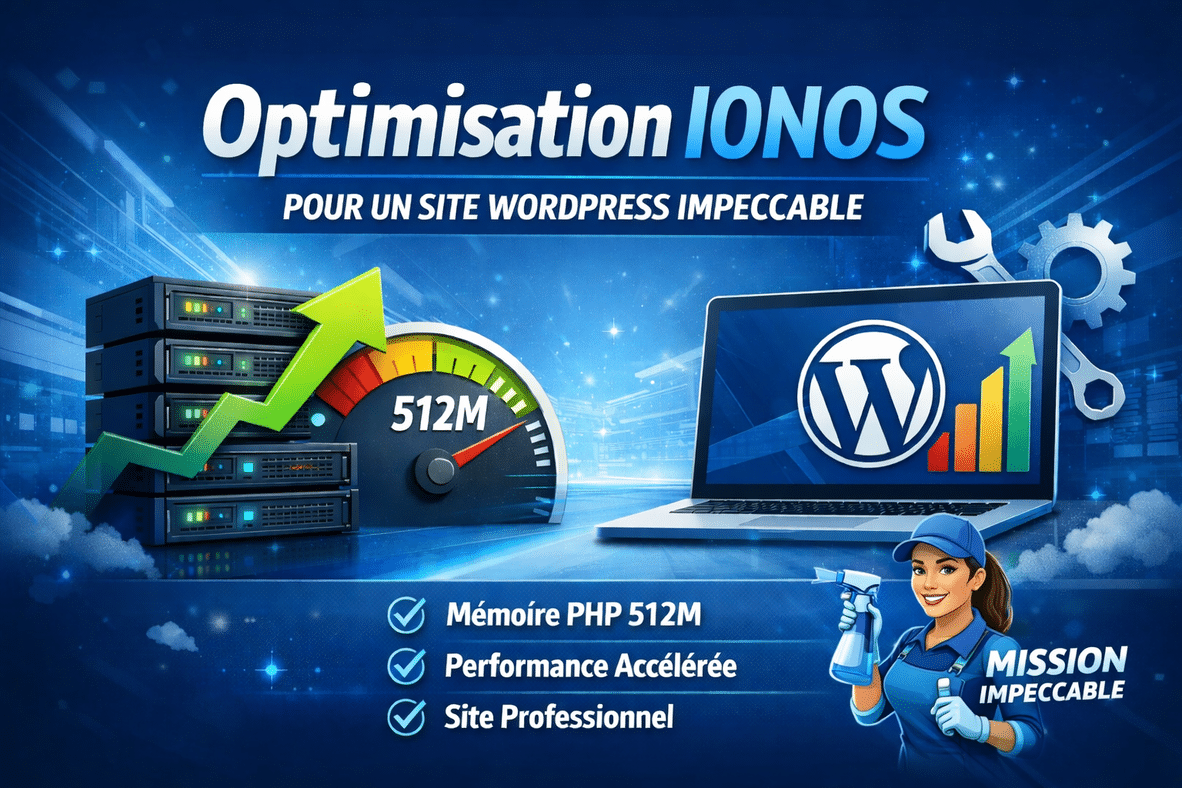 Comment obtenir 512M de mémoire PHP sur IONOS pour un site WordPress impeccable