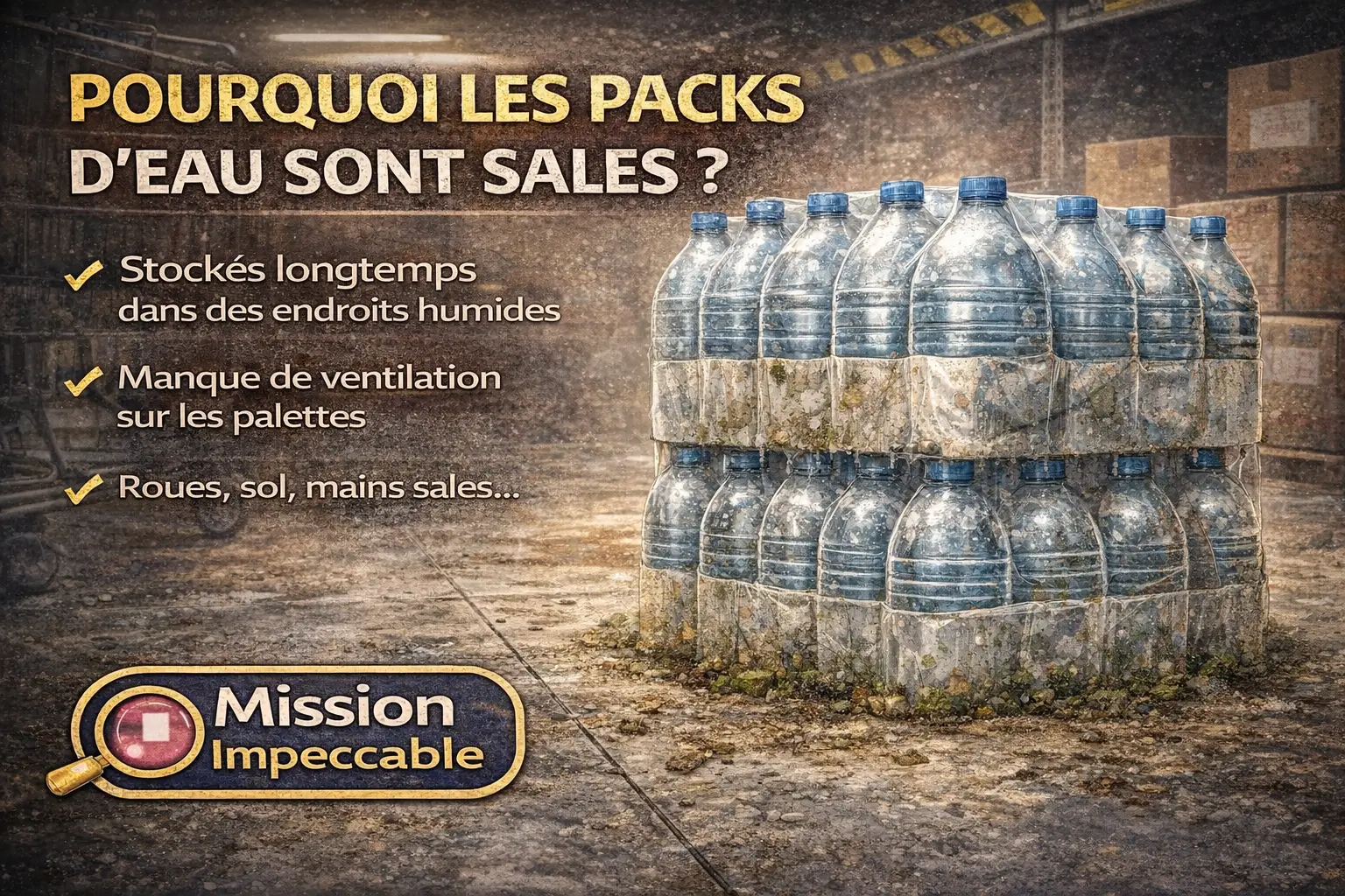 Pourquoi les emballages de pack sont sales
