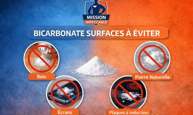 Bicarbonate : surfaces à éviter