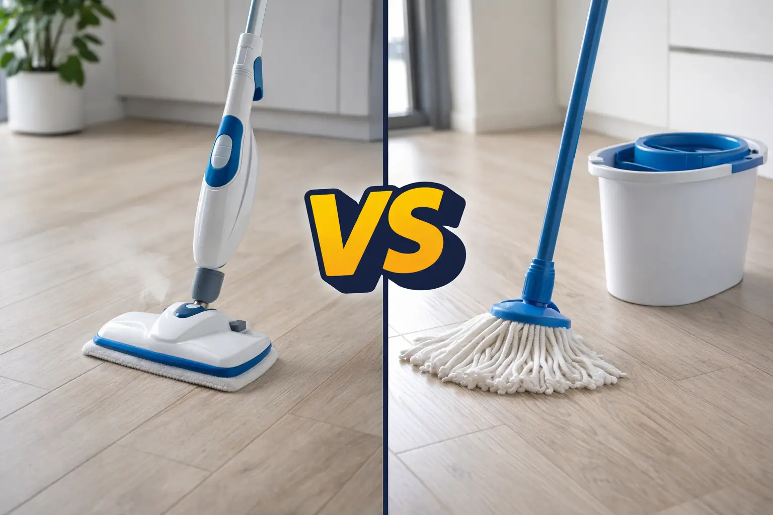 Balai vapeur vs serpillière