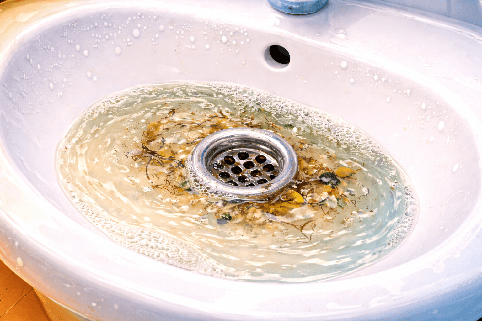 Nettoyage du siphon avant débouchage naturel