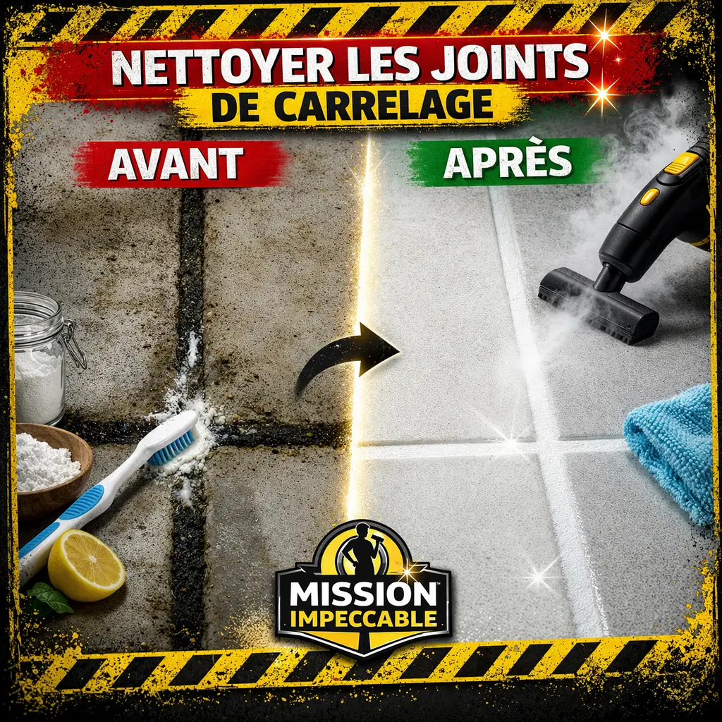 Nettoyer les joints de carrelage