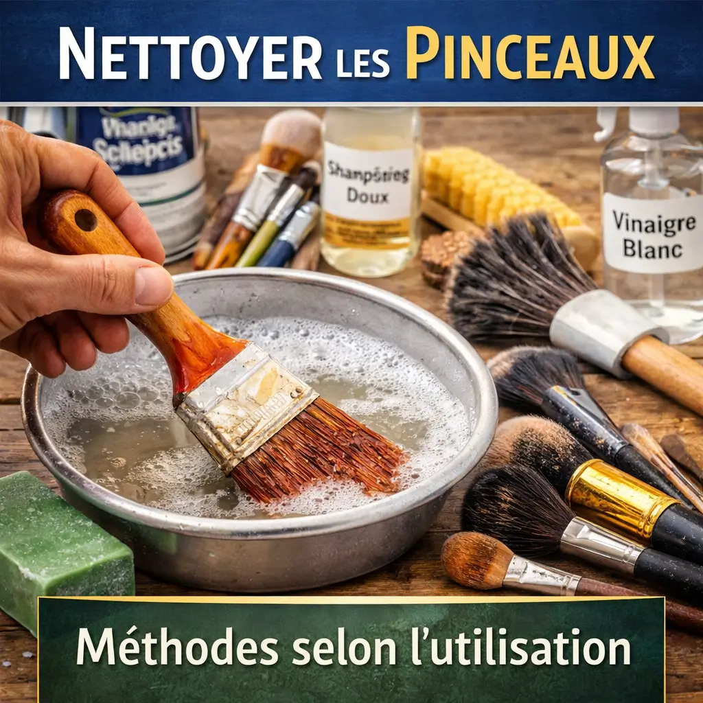 Nettoyer les pinceaux